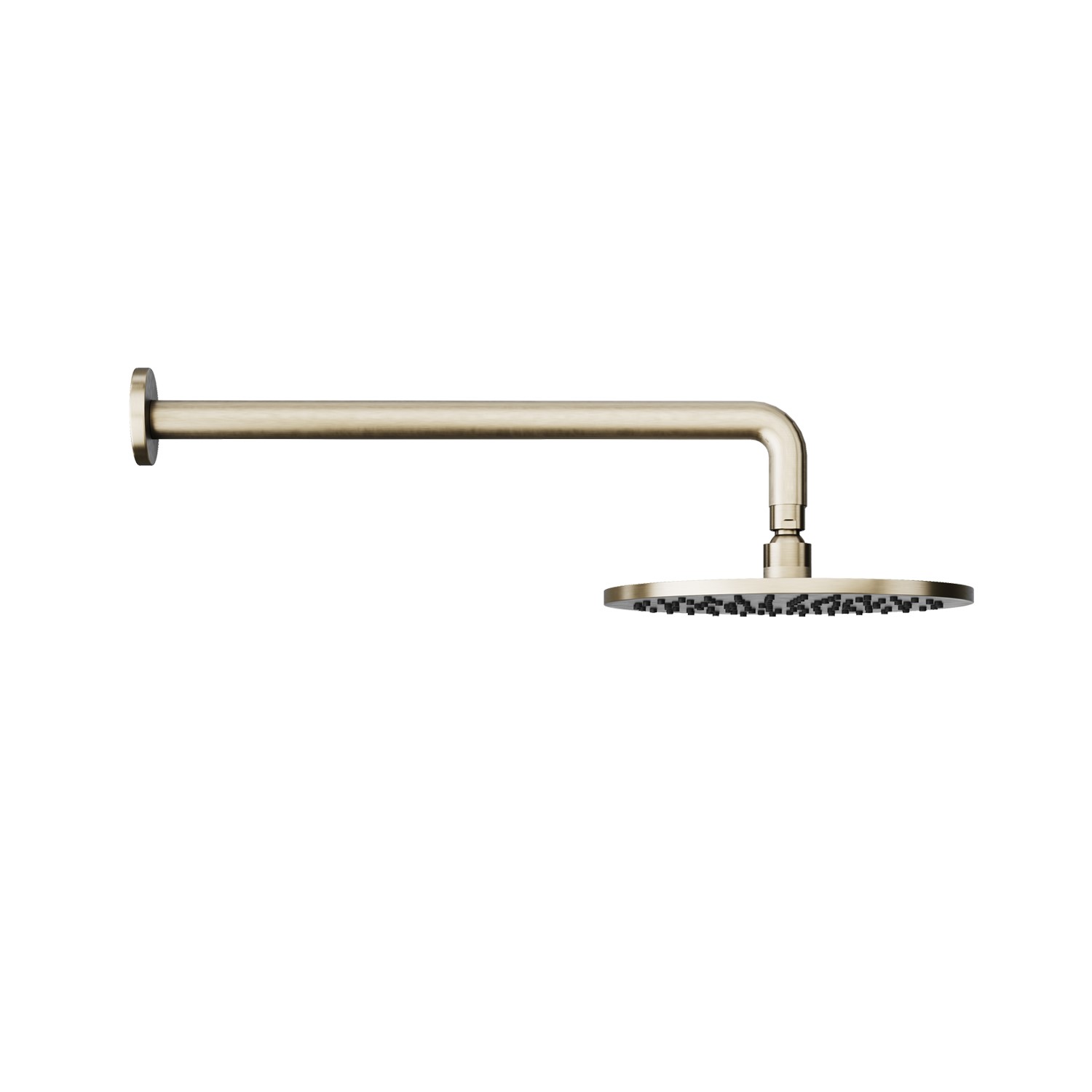 250mm Nickel Round Wall Mounted Shower Head