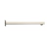 Brushed Nickel Square 250mm Shower Head With Wall Arm