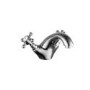 Chrome Freestanding Bath Shower Mixer and Basin Tap Set - Oxford