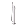Chrome Tall basin tap and freestanding bath filler tap pack - Quadra