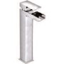 Chrome Tall basin tap and freestanding bath filler tap pack - Quadra