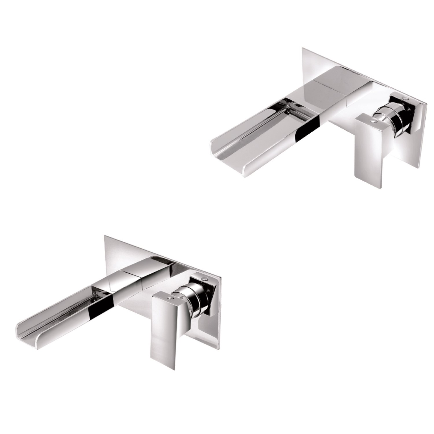 Quadra Wall Mounted Bath and Basin Tap Pack