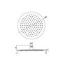 200mm Chrome Ultra Slim Round Rainfall Shower Head with Wall Arm