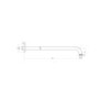Concealed Round Single Outlet Shower with 200mm Ultra Slim Shower Head and Wall Arm