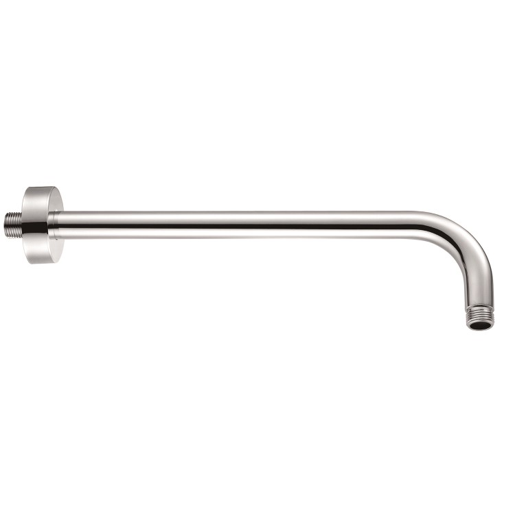 250mm Chrome Ultra Slim Square Rainfall Shower Head with Wall Arm