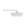 300mm Chrome Ultra Slim Square Rainfall Shower Head with Wall Arm