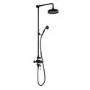 Camden Matt Black Shower and Tap Pack