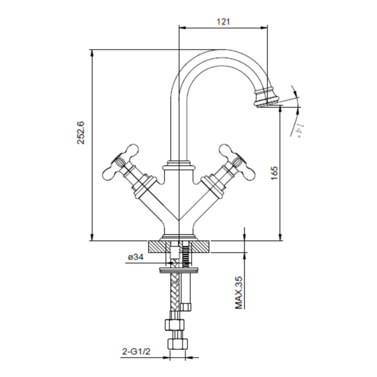 Camden Matt Black Shower and Tap Pack