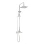 Thermostatic Mixer Bar Shower with Square Overhead & Handset - Flow