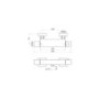 Chrome Thermostatic Square Bar Mixer Shower Set with Slide Rail Kit - Cube