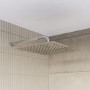 Chrome Single Outlet Wall Mounted Thermostatic Mixer Shower Set - Cube