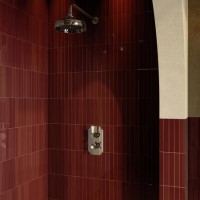 Chrome 1 Outlet Wall Mounted Thermostatic Mixer Shower Set - Cambridge