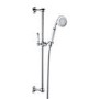 Traditional Three Handle Concealed Thermostatic Mixer Shower with Wall Mounted Shower Head Handset & Bath Filler - Cambridge