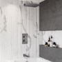 Chrome 2 Outlet Shower Bundle With Shower Head & Bath Spout - Zana