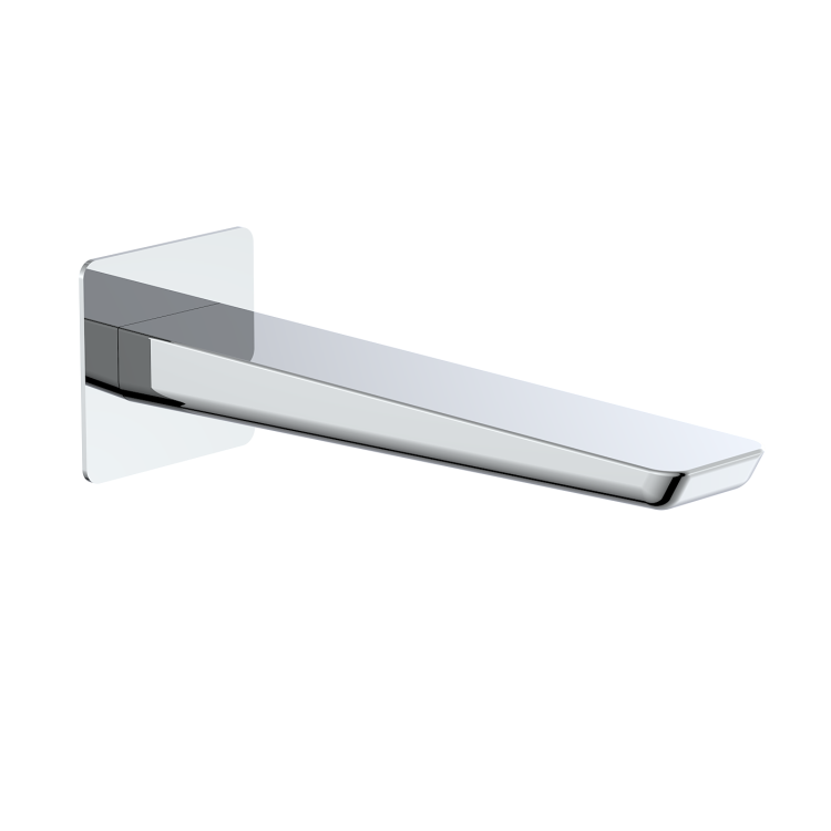 Chrome 2 Outlet Shower Bundle With Shower Head & Bath Spout - Zana