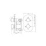 Chrome Dual Outlet Ceiling Mounted Thermostatic Mixer Shower Set With Hand Shower - Arissa