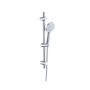 Chrome 2 Outlet  Wall Mounted Thermostatic Mixer Shower Set with Hand Shower - Flow