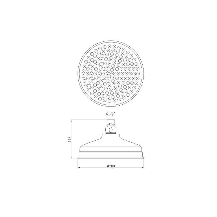 Chrome 2 Outlet  Wall Mounted Thermostatic Mixer Shower Set with Hand Shower - Cambridge