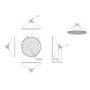 Traditional Three Handle Concealed Thermostatic Mixer Shower with Wall Mounted Shower Head Handset & Bath Filler - Cambridge