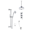 Traditional Concealed Thermostatic Mixer Shower with Celing Overhead Handset &amp; Bath Filler - Cambridge