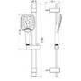 Square 3 Function Slide Rail Kit with adjustable fixings