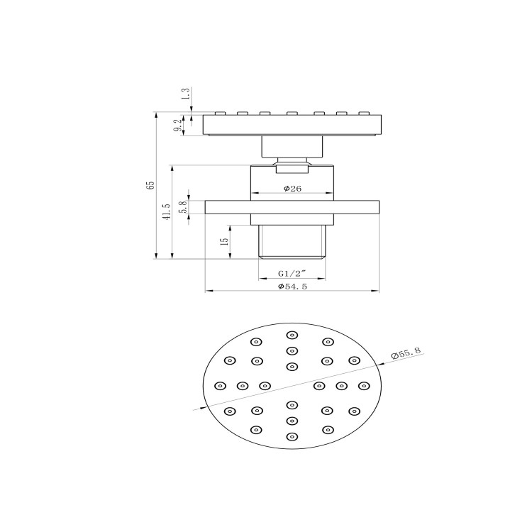 Chrome Concealed Shower Mixer with Triple Control & Square Wall Mounted Head, Handset and Body Jets - Flow