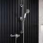 Chrome Thermostatic Exposed Mixer Shower With Traditional Slide Rail Kit - Volta