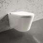 Wall Hung Smart Bidet Japanese Toilet with 1160mm Frame Cistern and White Sensor Flush Plate - Purificare