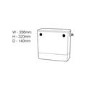 1100mm White Toilet and Sink Unit with Square Toilet - Sion
