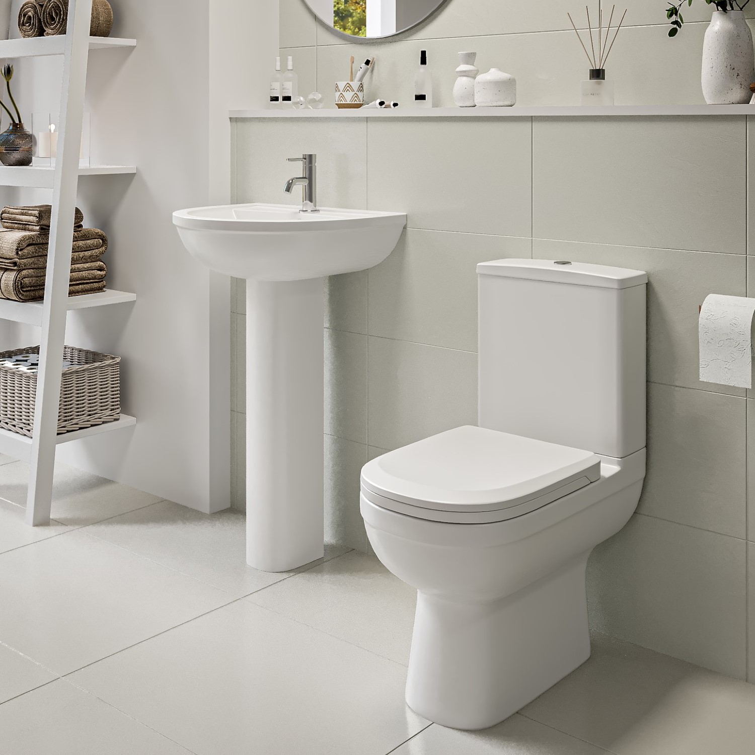 Addison Close Coupled Toilet and Basin Suite
