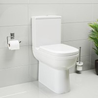 Close Coupled Closed Back Toilet with Soft Close Seat - Addison Close Coupled Closed Back Toilet with Soft Close Seat - Addison