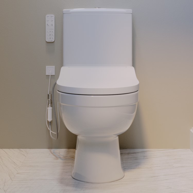 Addison Close Coupled Closed Back Smart Bidet Japanese Toilet with Heated Seat - Purificare