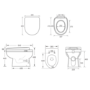 Back to Wall Comfort Height Toilet with Soft Close Seat - Addison