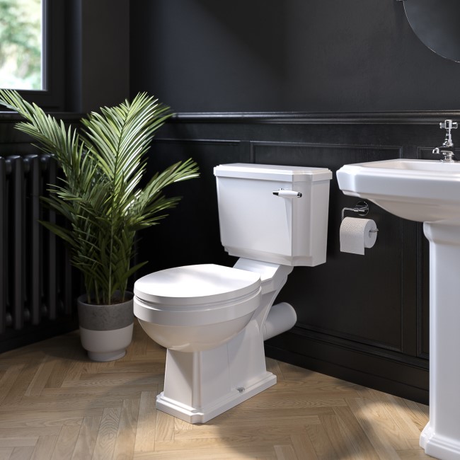 Traditional Close Coupled Toilet with Soft Close Seat - Park Royal