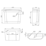 Close Coupled Traditional Low Level Short Projection Toilet with Wooden Soft Close Seat & Chrome Fittings - Park Royal