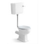 Close Coupled Traditional Low Level Short Projection Toilet with Wooden Soft Close Seat & Chrome Fittings - Park Royal
