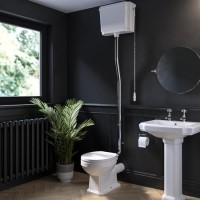 Close Coupled Traditional High Level Toilet with Soft Close Seat - Park Royal Close Coupled Traditional High Level Toilet with Soft Close Seat - Park Royal
