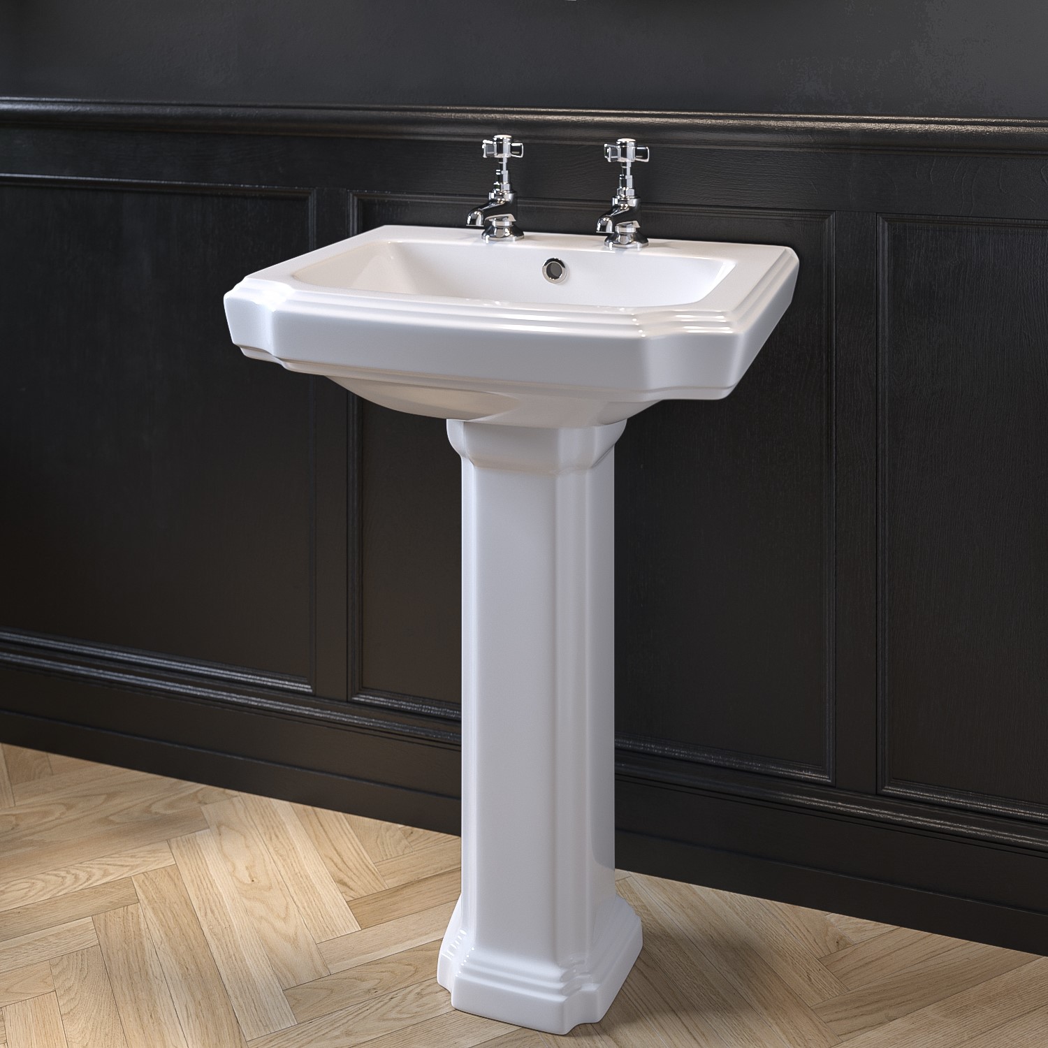 Traditional Pedestal Basin 570mm - Park Royal