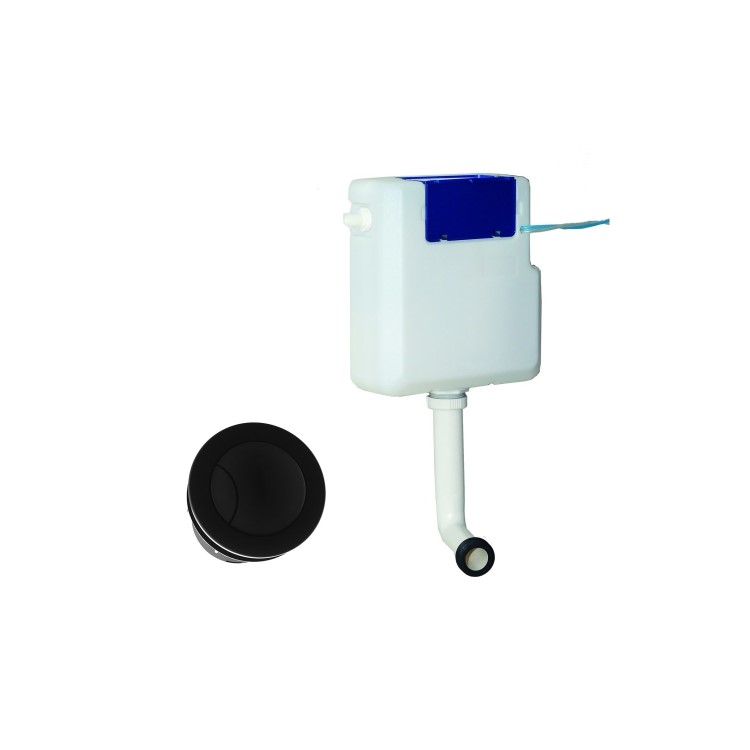 500mm White Back to Wall Unit with Smart Bidet Toilet Round and Cistern - Sion