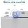 500m Concrete Effect Back to Wall Unit with Smart Bidet Toilet Round and Cistern - Sion 