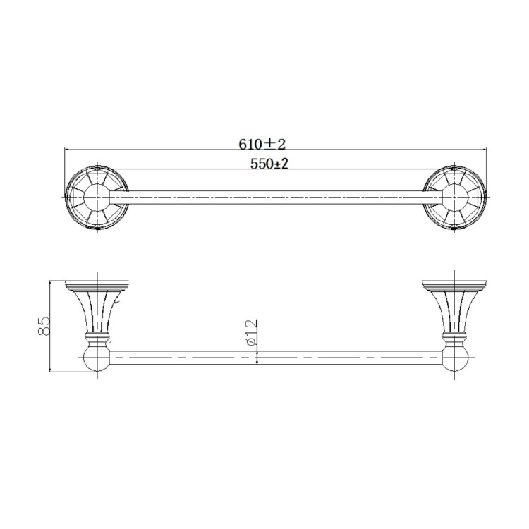 4 Piece Bathroom Accessory Set- Oxbridge 