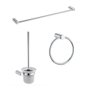 BUN/BeBa_26978/93805 Chrome 3 Piece Bathroom Accessory Set - Warren