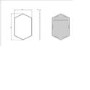 Hexagon Grey Wall Mirror - 50 x 75cm - Hexa