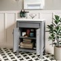 600mm Grey Freestanding Vanity Unit with Sink - Avebury