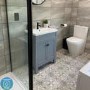 600mm Grey Freestanding Vanity Unit with Sink - Avebury