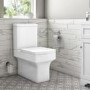 600mm Grey Freestanding Vanity Unit and Ashford Close Coupled Suite - Avebury
