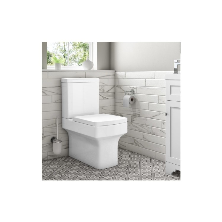 600mm Grey Freestanding Vanity Unit and Ashford Close Coupled Suite - Avebury