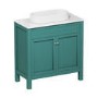 800mm Jewel Teal Freestanding Countertop Vanity Unit with Basin - Avebury
