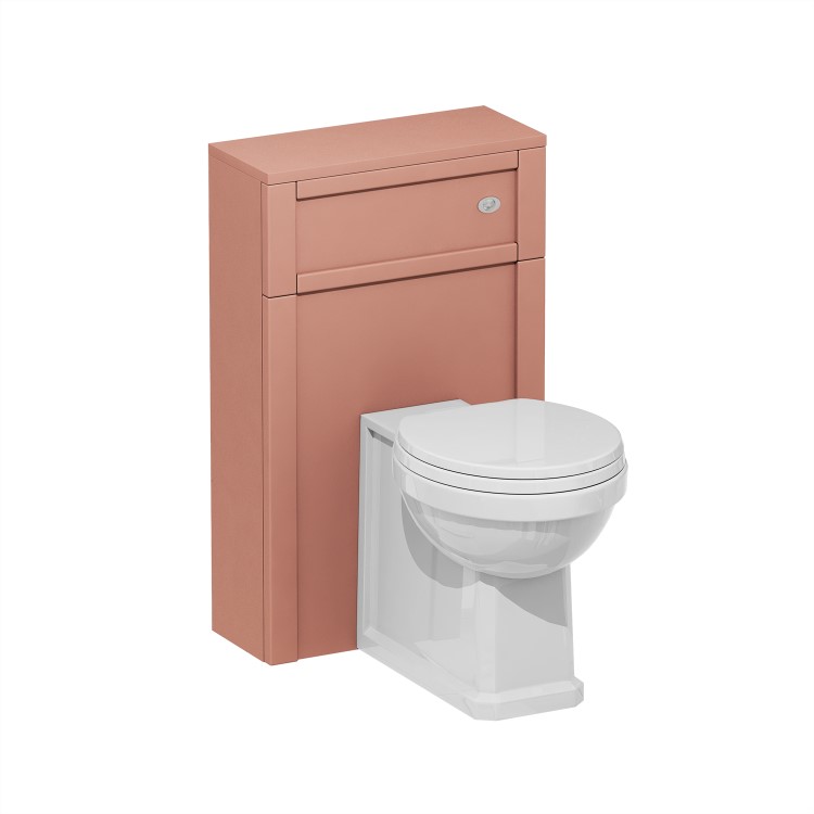 500mm Pink Back to Wall Unit with Traditional Toilet - Avebury