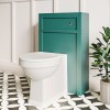500mm Green Back to Wall Unit with Traditional Toilet - Avebury